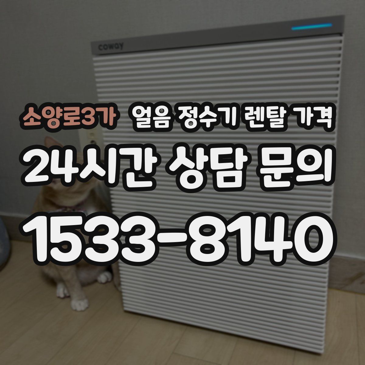 소양로3가 얼음 정수기 렌탈 가격