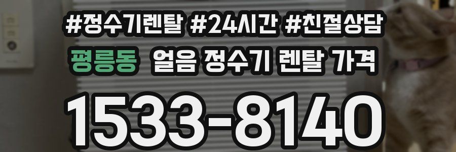 평릉동 얼음 정수기 렌탈 가격