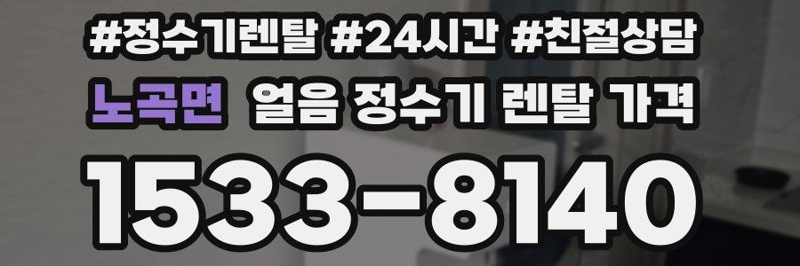 노곡면 얼음 정수기 렌탈 가격
