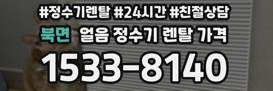 북면 얼음 정수기 렌탈 가격
