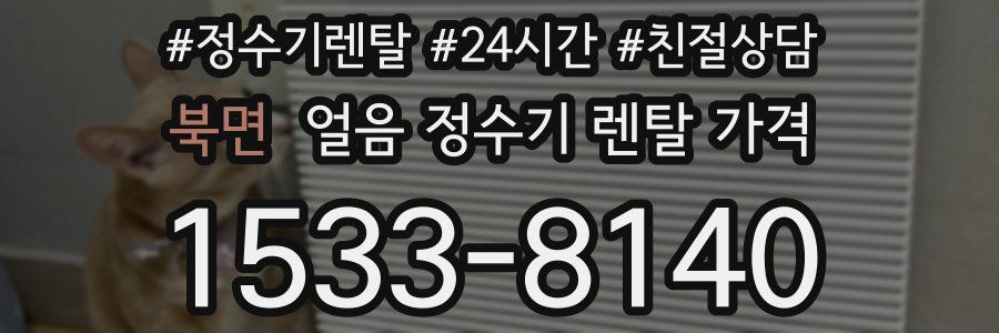 북면 얼음 정수기 렌탈 가격