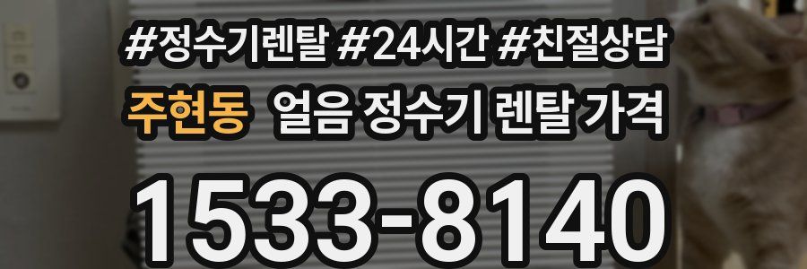 주현동 얼음 정수기 렌탈 가격