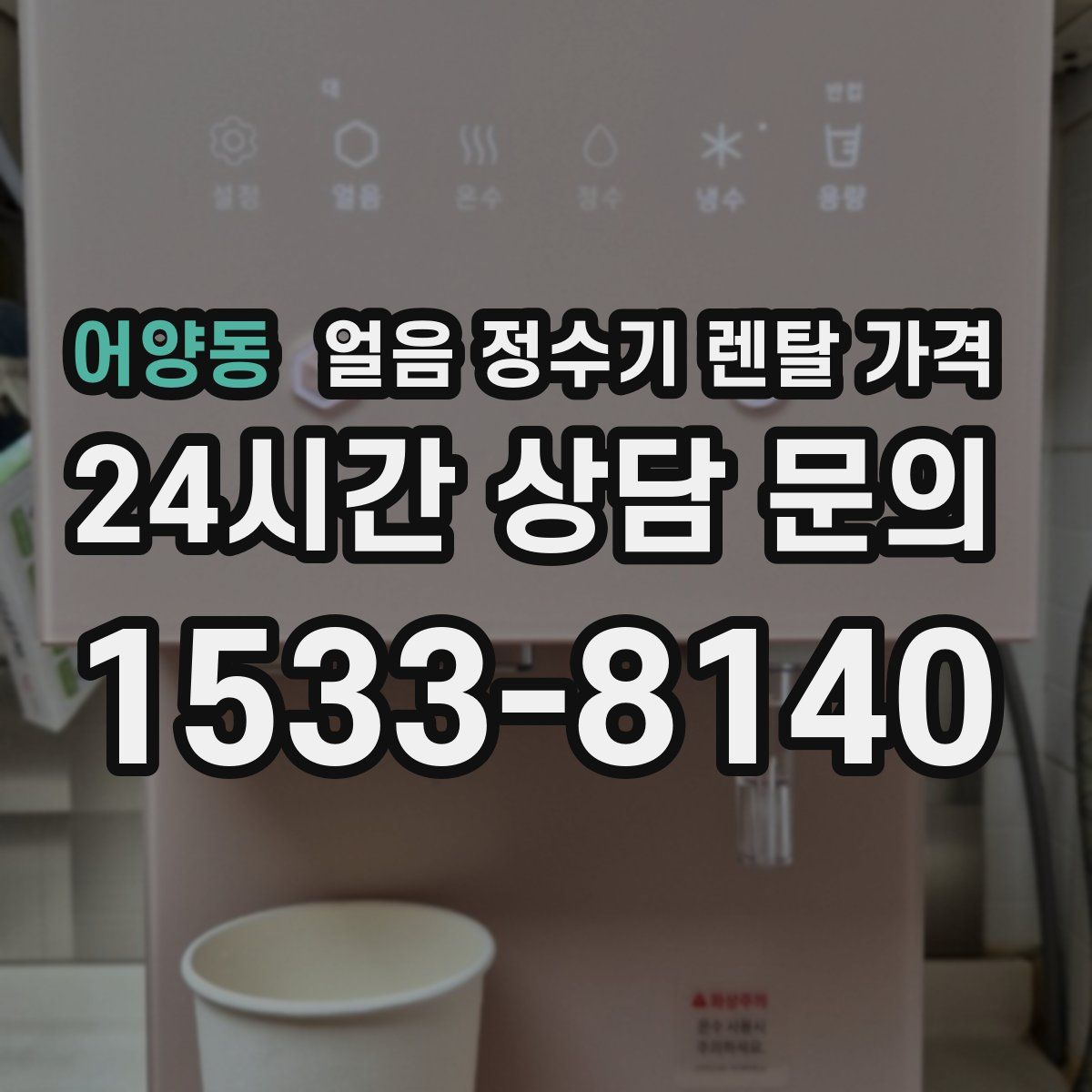 어양동 얼음 정수기 렌탈 가격