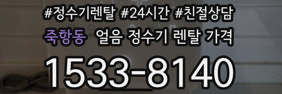 죽항동 얼음 정수기 렌탈 가격