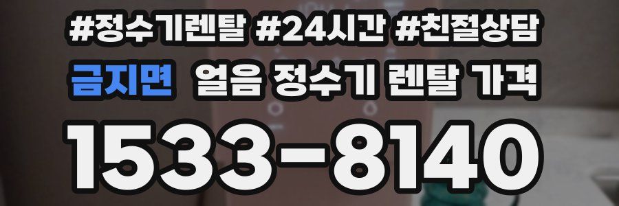 금지면 얼음 정수기 렌탈 가격