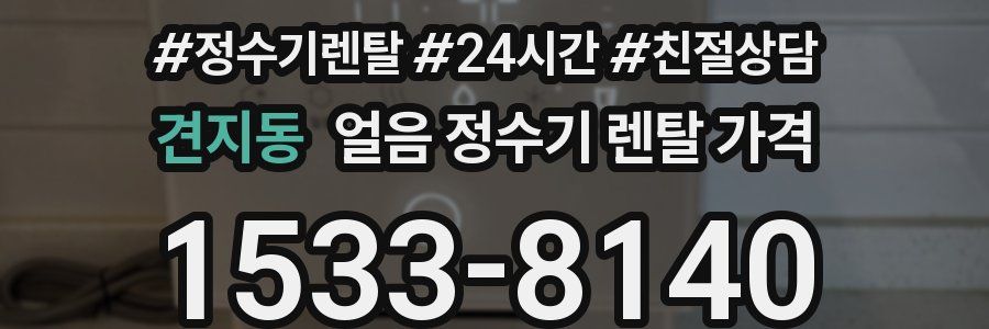 견지동 얼음 정수기 렌탈 가격