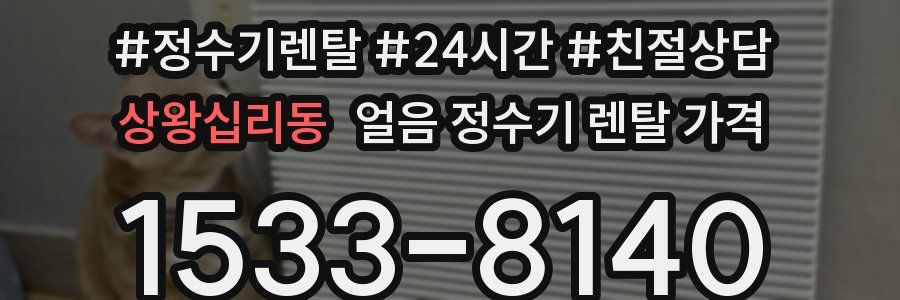 상왕십리동 얼음 정수기 렌탈 가격