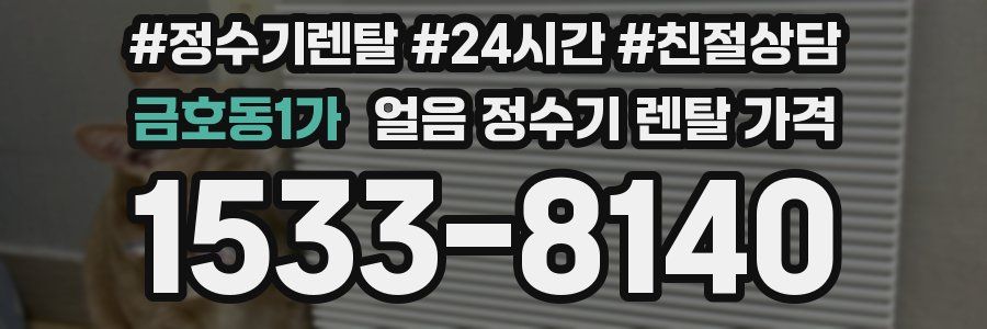 금호동1가 얼음 정수기 렌탈 가격