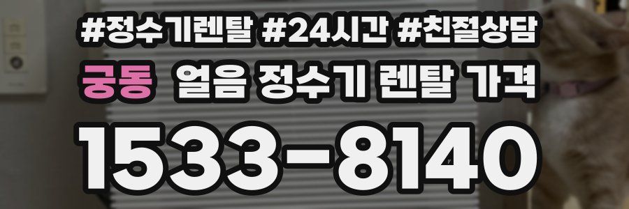 궁동 얼음 정수기 렌탈 가격