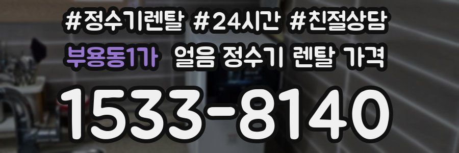 부용동1가 얼음 정수기 렌탈 가격