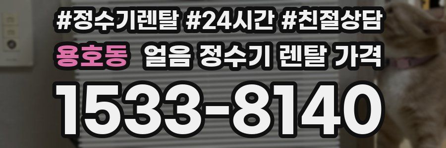 용호동 얼음 정수기 렌탈 가격