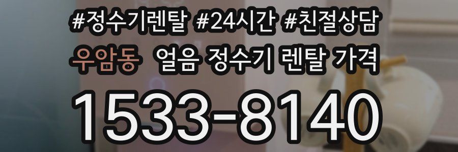 우암동 얼음 정수기 렌탈 가격