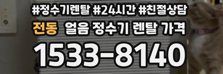 전동 얼음 정수기 렌탈 가격