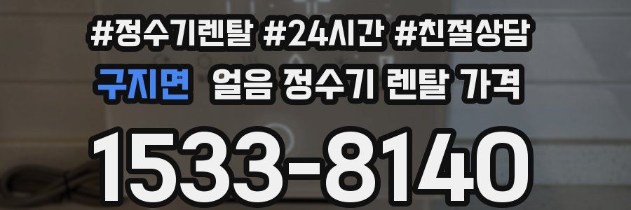 구지면 얼음 정수기 렌탈 가격