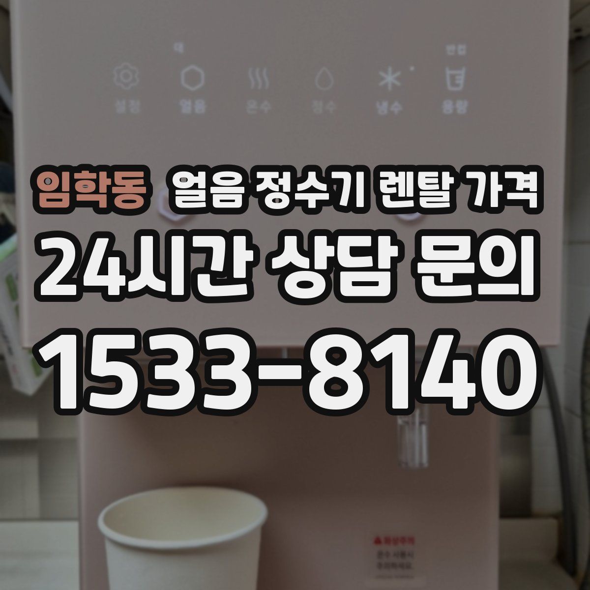 임학동 얼음 정수기 렌탈 가격