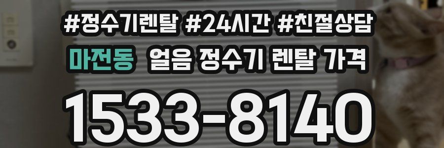 마전동 얼음 정수기 렌탈 가격