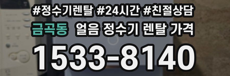 금곡동 얼음 정수기 렌탈 가격