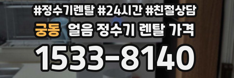 궁동 얼음 정수기 렌탈 가격