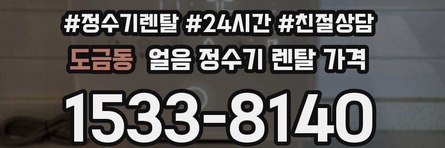 도금동 얼음 정수기 렌탈 가격