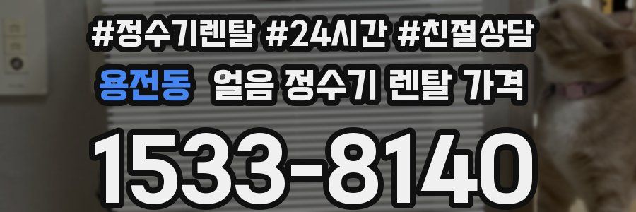 용전동 얼음 정수기 렌탈 가격