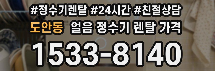 도안동 얼음 정수기 렌탈 가격