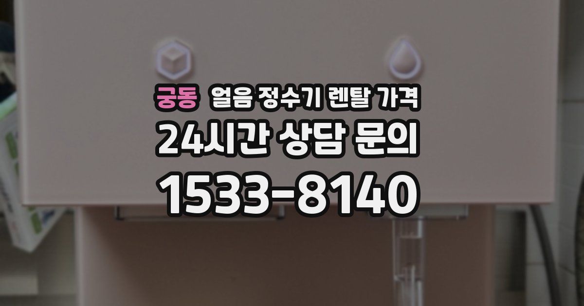 궁동 얼음 정수기 렌탈 가격