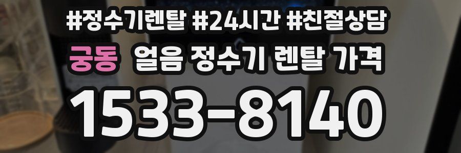 궁동 얼음 정수기 렌탈 가격