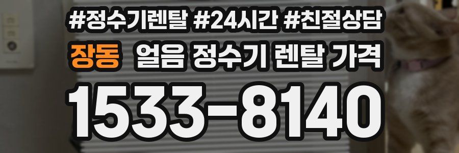 장동 얼음 정수기 렌탈 가격