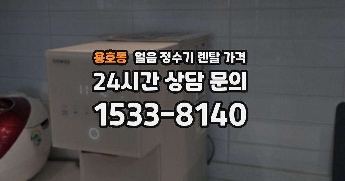 용호동 얼음 정수기 렌탈 가격