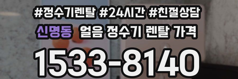 신명동 얼음 정수기 렌탈 가격