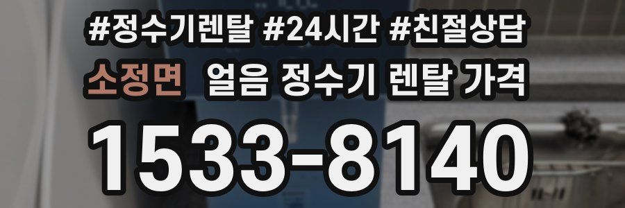 소정면 얼음 정수기 렌탈 가격