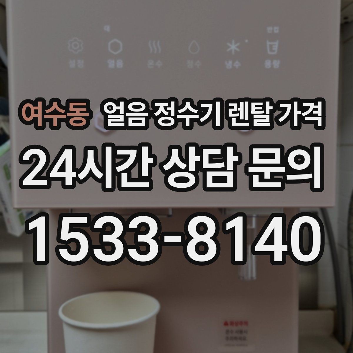 여수동 얼음 정수기 렌탈 가격 카페용으로 사용할 때 고려사항