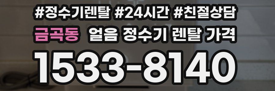 금곡동 얼음 정수기 렌탈 가격