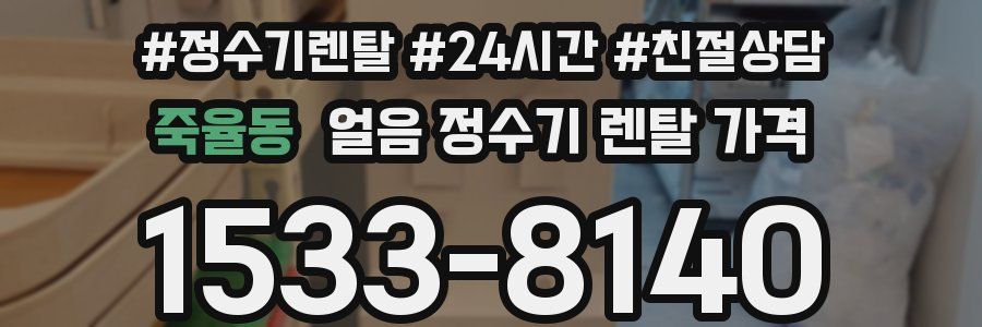 죽율동 얼음 정수기 렌탈 가격