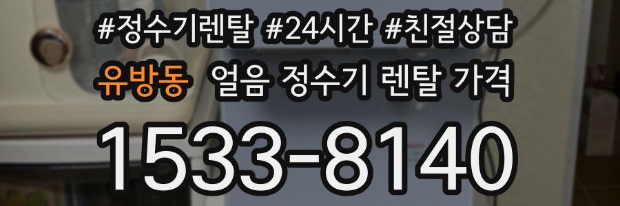 유방동 얼음 정수기 렌탈 가격
