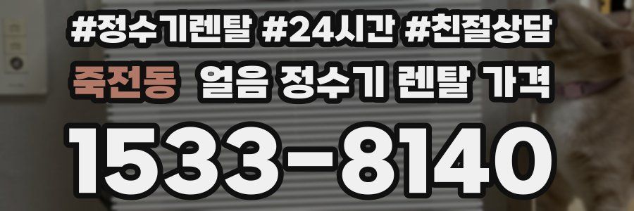 죽전동 얼음 정수기 렌탈 가격