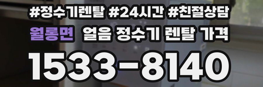 월롱면 얼음 정수기 렌탈 가격