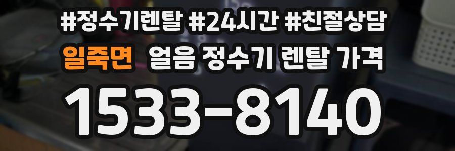 일죽면 얼음 정수기 렌탈 가격