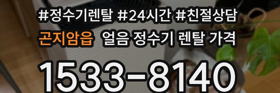 곤지암읍 얼음 정수기 렌탈 가격