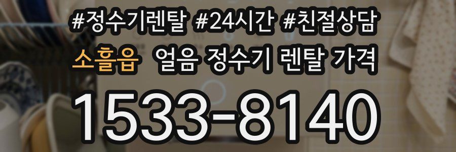 소흘읍 얼음 정수기 렌탈 가격