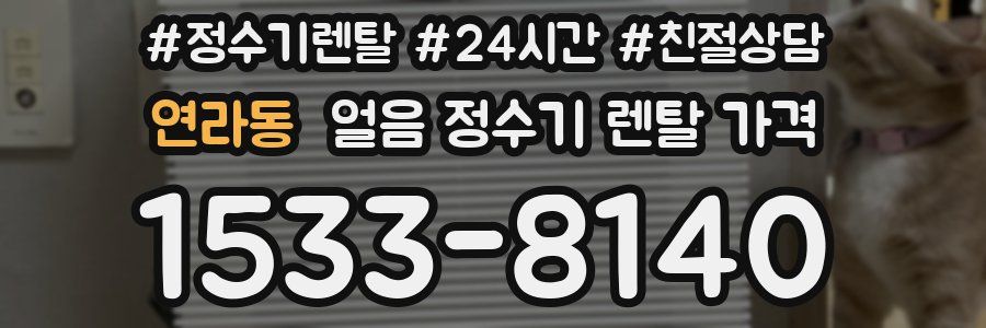 연라동 얼음 정수기 렌탈 가격