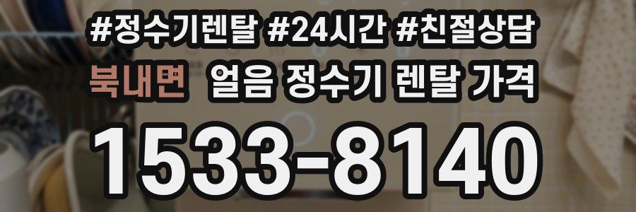 북내면 얼음 정수기 렌탈 가격