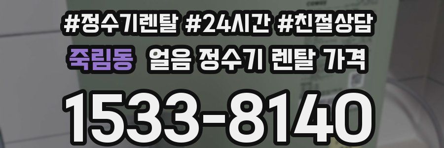 죽림동 얼음 정수기 렌탈 가격