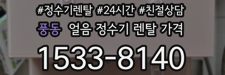 풍동 얼음 정수기 렌탈 가격