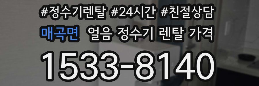 매곡면 얼음 정수기 렌탈 가격