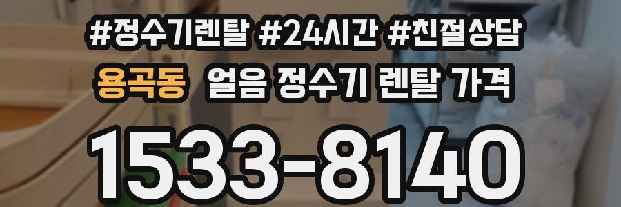 용곡동 얼음 정수기 렌탈 가격