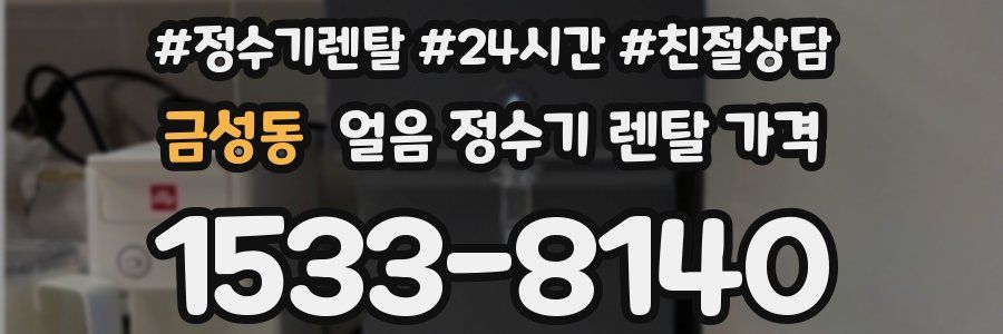 금성동 얼음 정수기 렌탈 가격