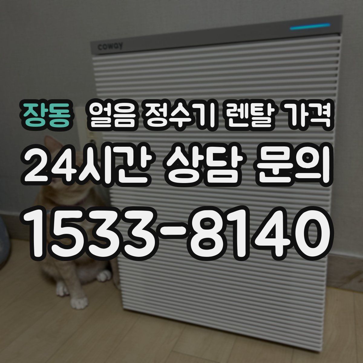 장동 얼음 정수기 렌탈 가격