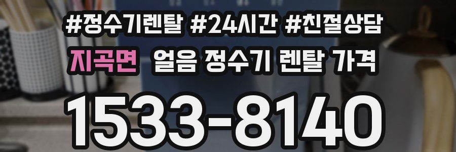 지곡면 얼음 정수기 렌탈 가격