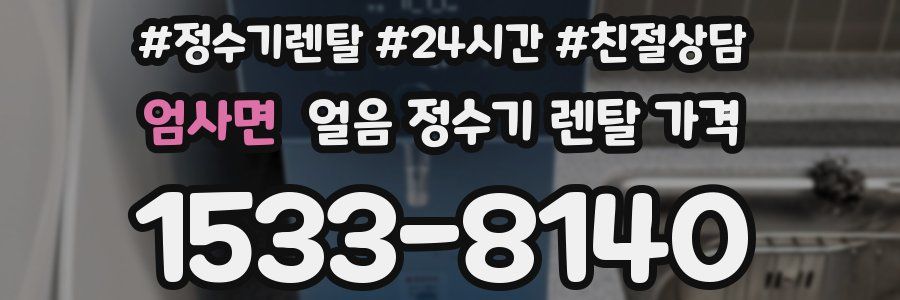 엄사면 얼음 정수기 렌탈 가격